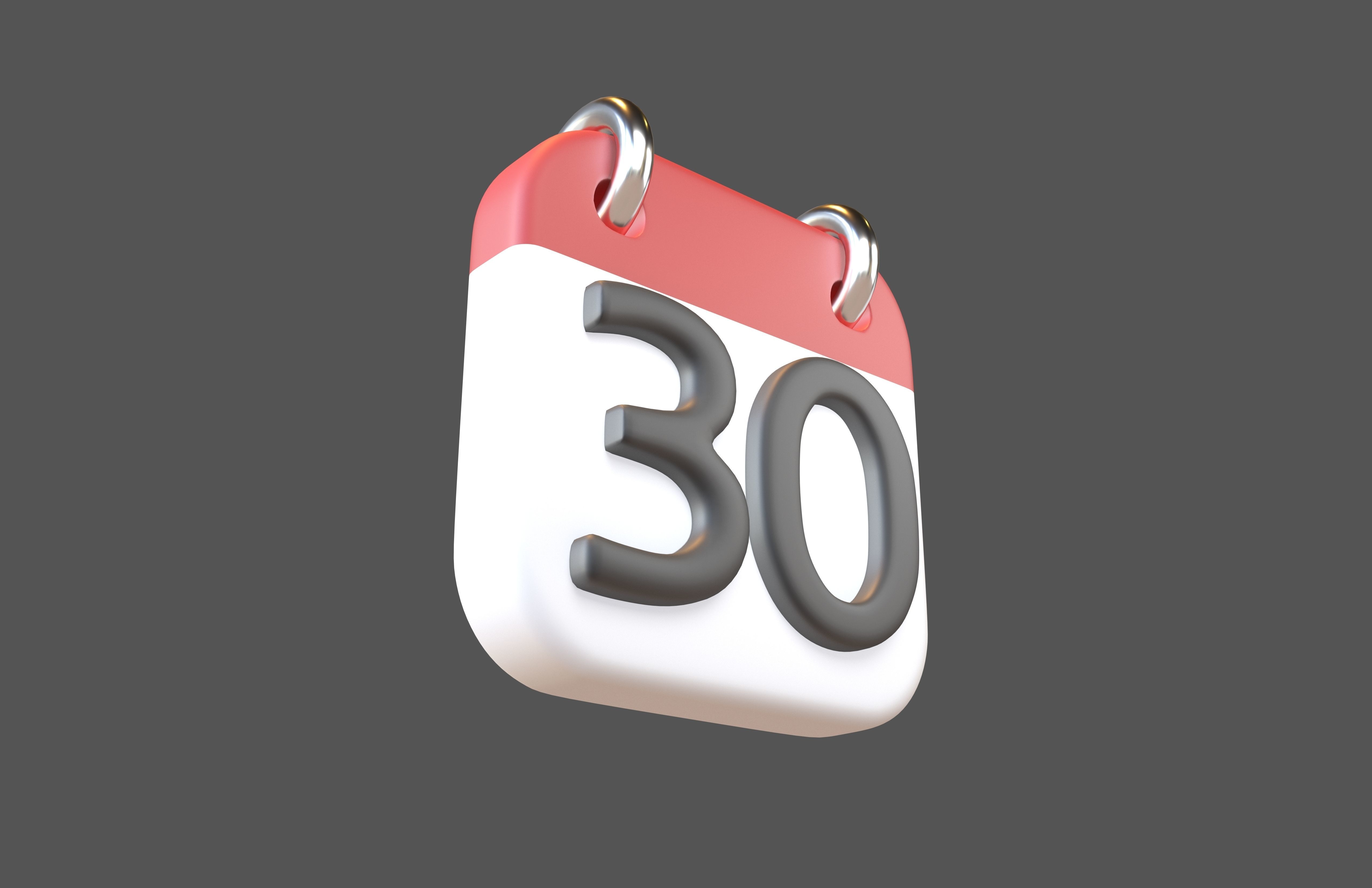 Calendar 21 To 31 Icon Pack Vol 1 3D model_75