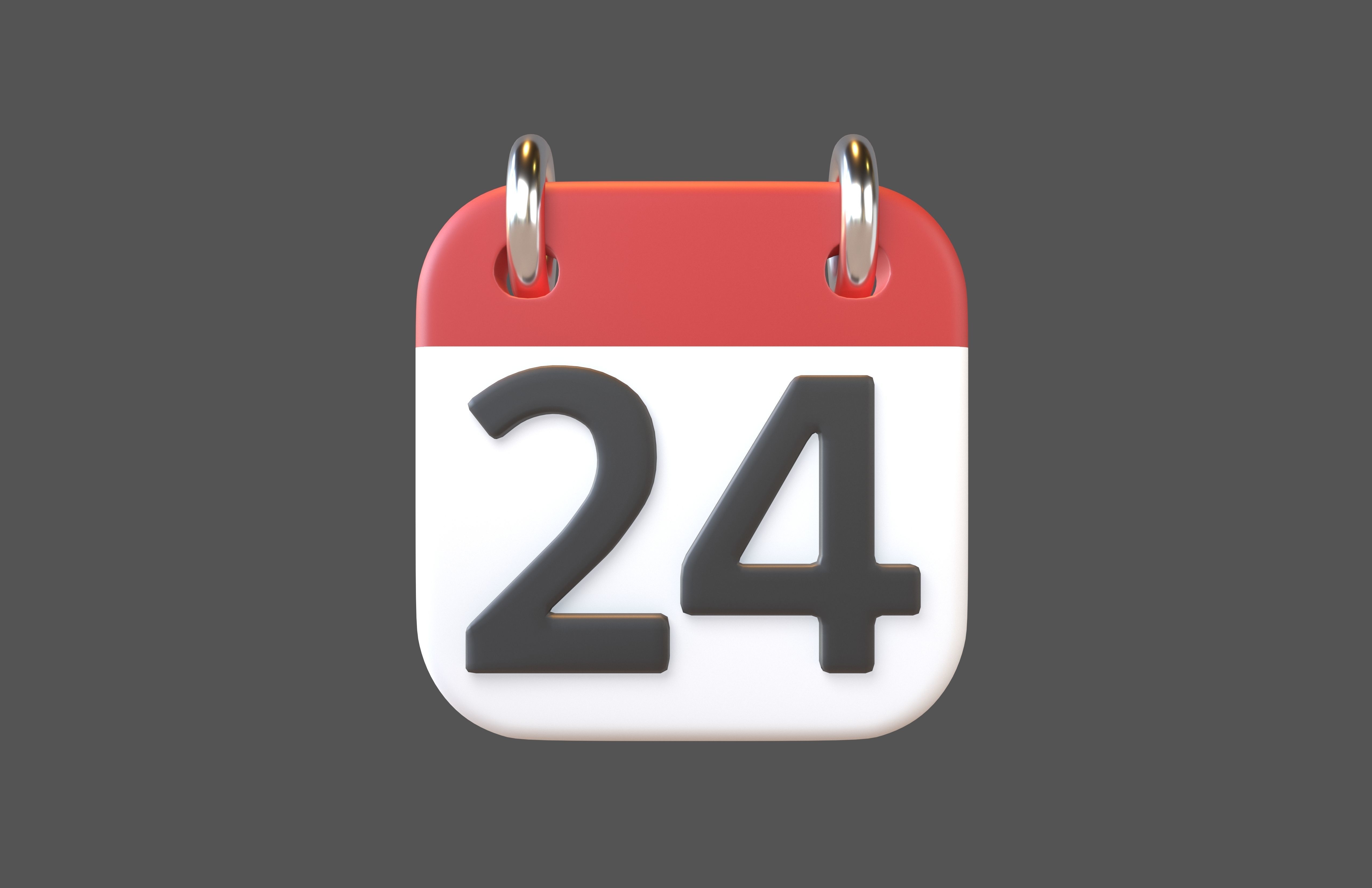 Calendar 21 To 31 Icon Pack Vol 1 3D model_25