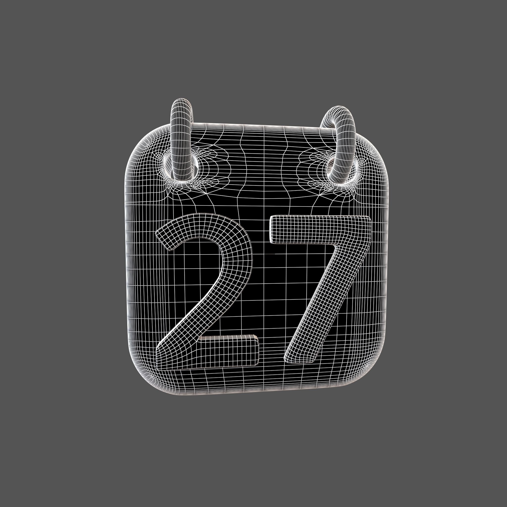 Calendar 21 To 31 Icon Pack Vol 1 3D model_55