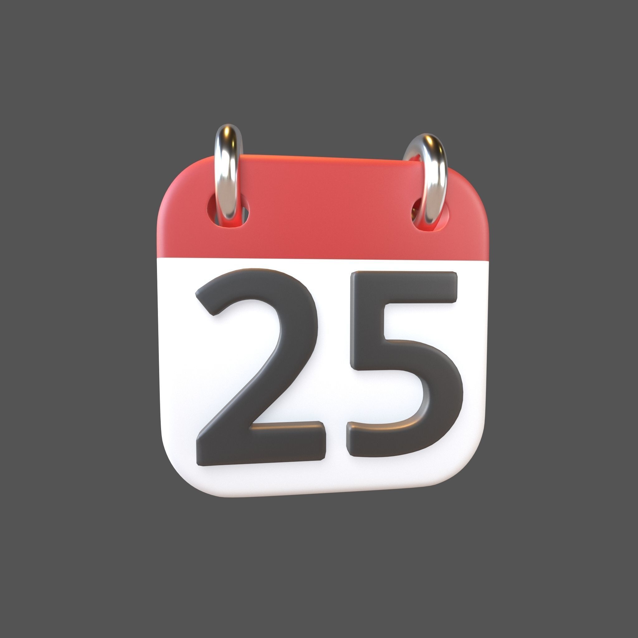 Calendar 21 To 31 Icon Pack Vol 1 3D model_33