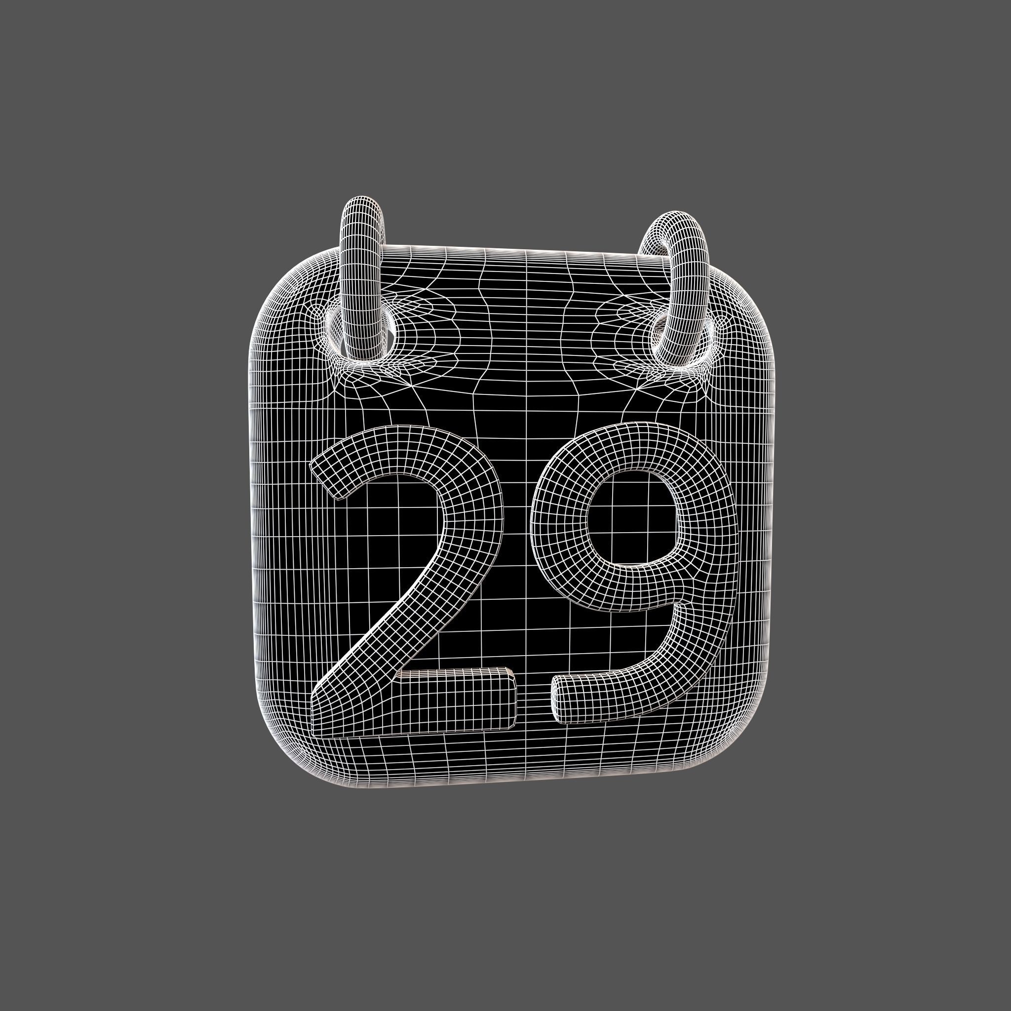 Calendar 21 To 31 Icon Pack Vol 1 3D model_69