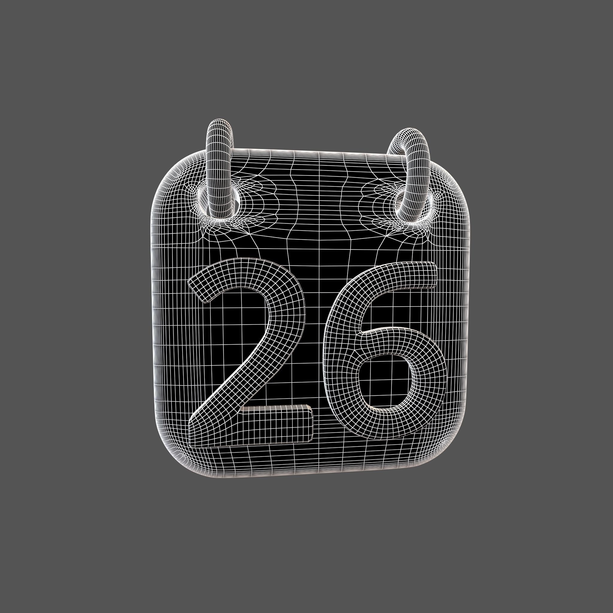 Calendar 21 To 31 Icon Pack Vol 1 3D model_48