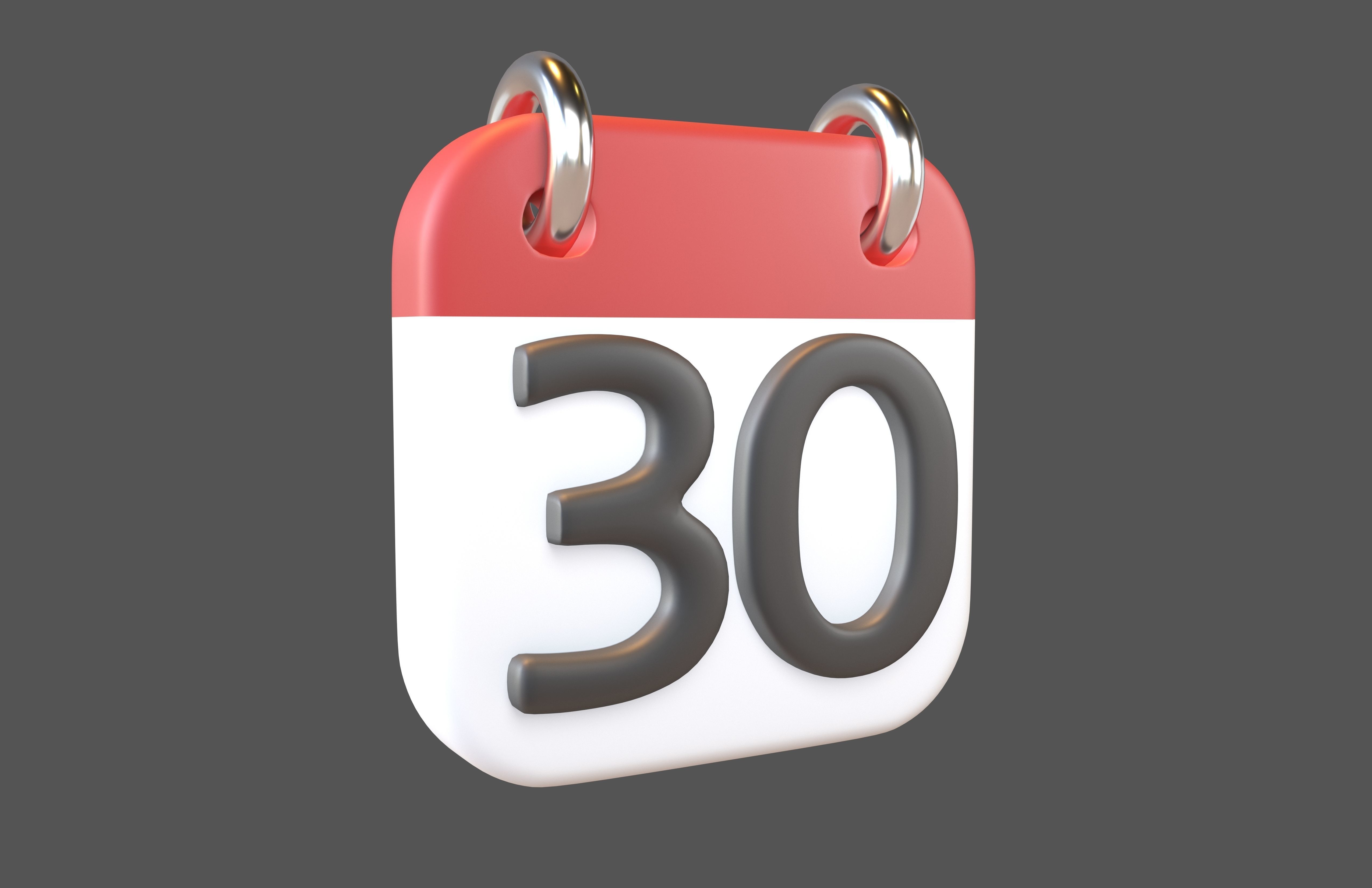 Calendar 21 To 31 Icon Pack Vol 1 3D model_73