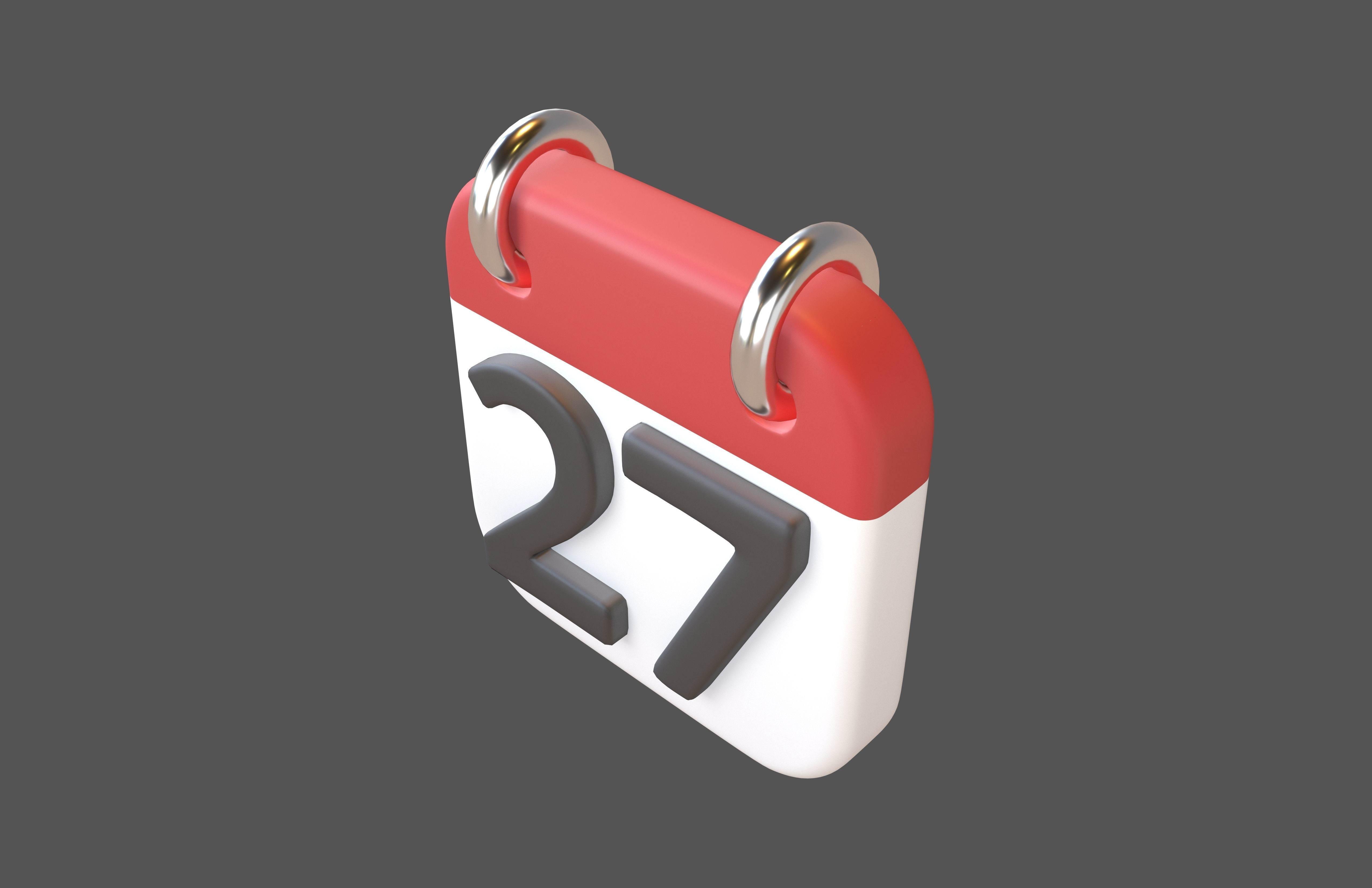 Calendar 21 To 31 Icon Pack Vol 1 3D model_51