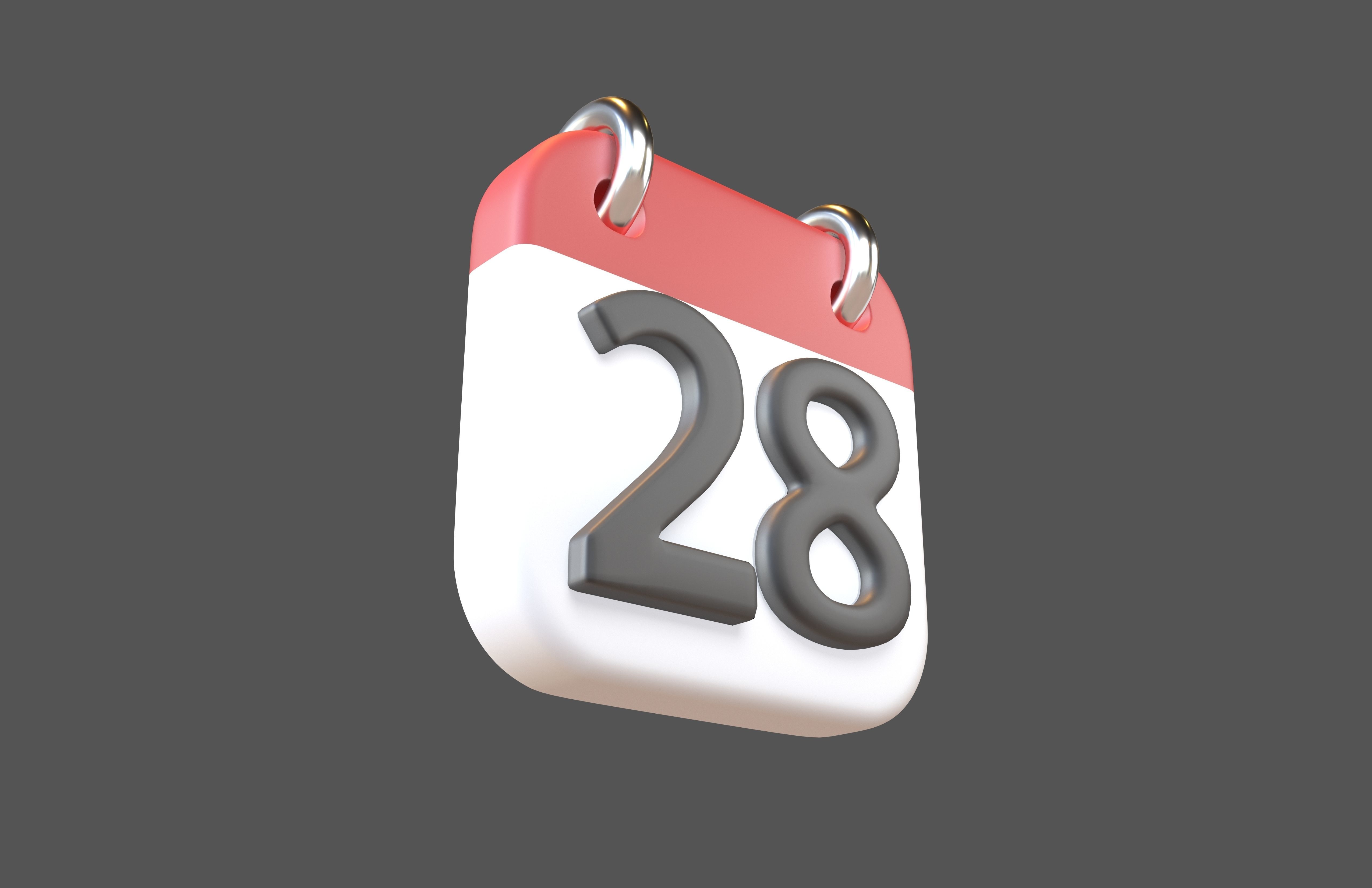 Calendar 21 To 31 Icon Pack Vol 1 3D model_60