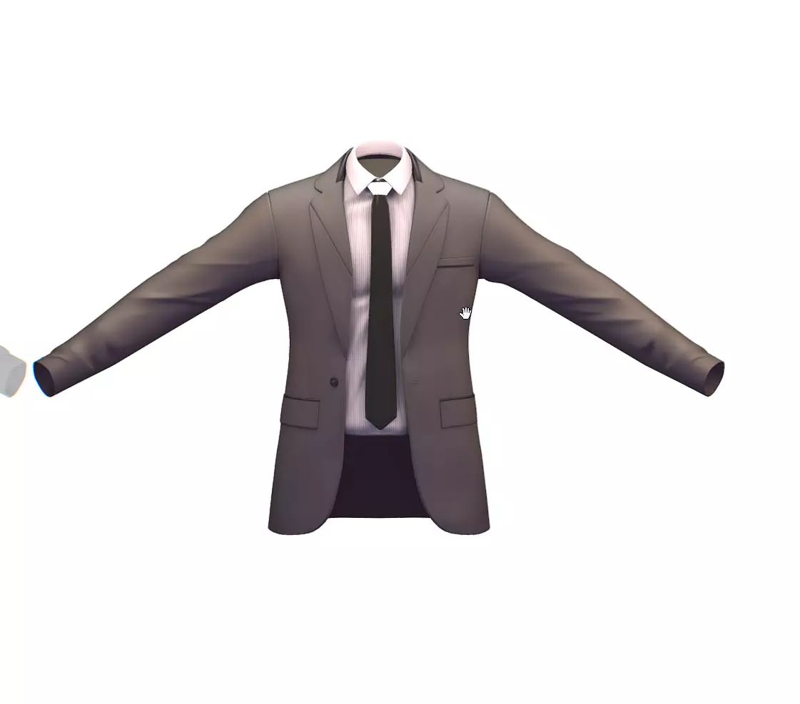 Cartoon High Poly Subdivision Jacket 009 Low-poly 3D model
