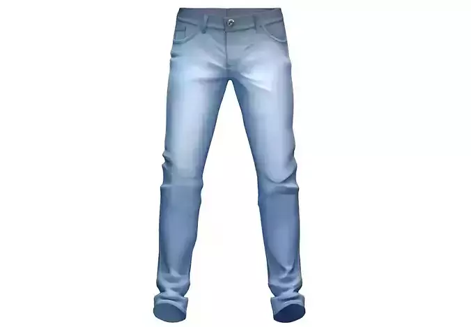 Mens Blue Jeans - White Trousers Subdivision