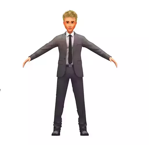 Cartoon High Poly Subdivision Avatar 009