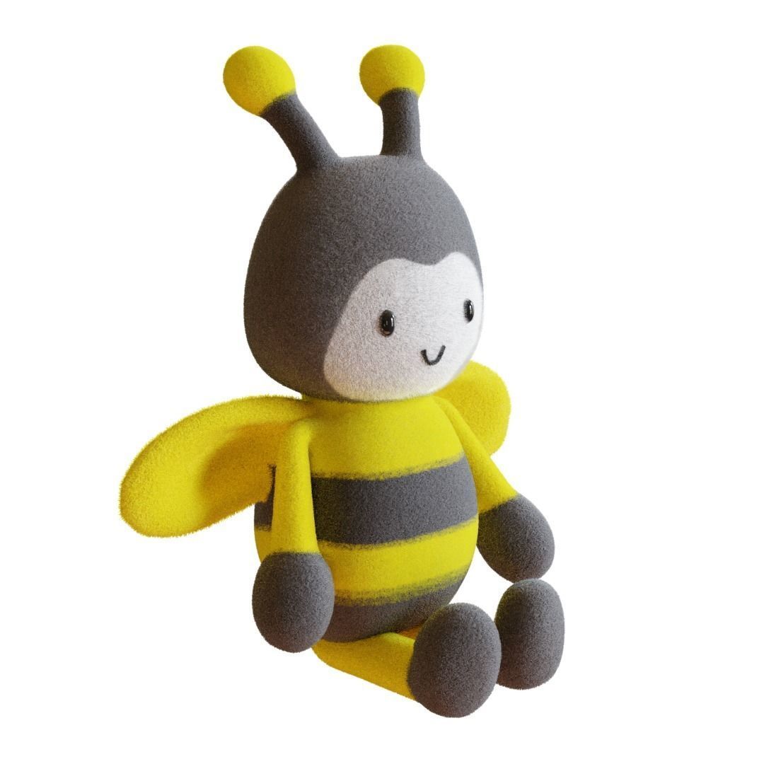 Bee toy 3D model_3