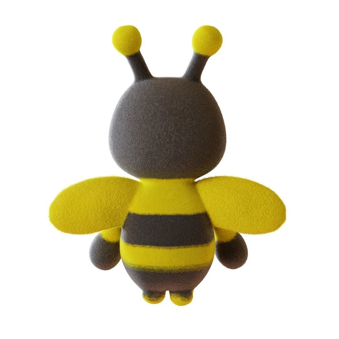 Bee toy 3D model_2