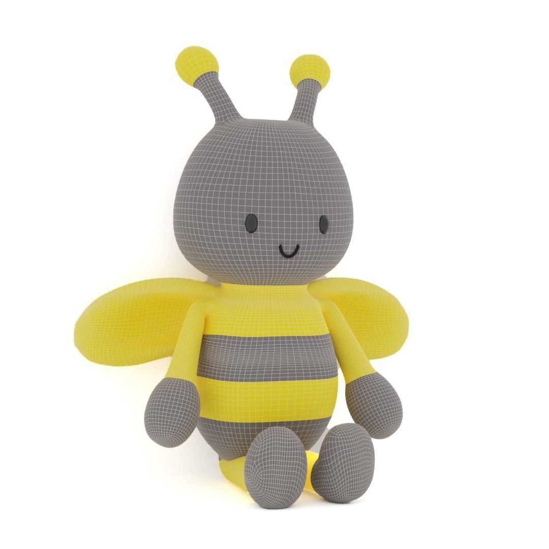 Bee toy 3D model_4