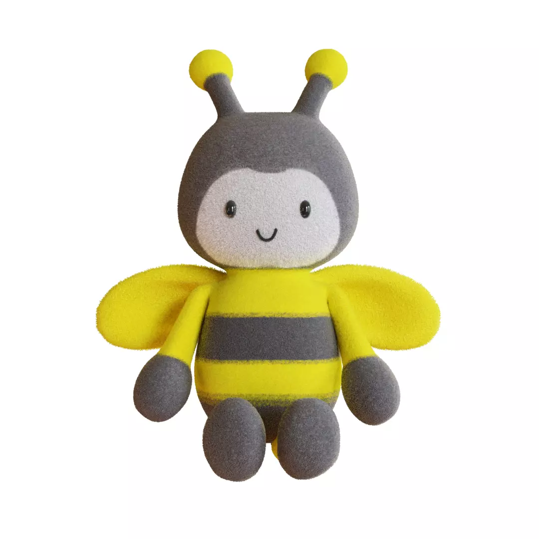 Bee toy 3D model_0