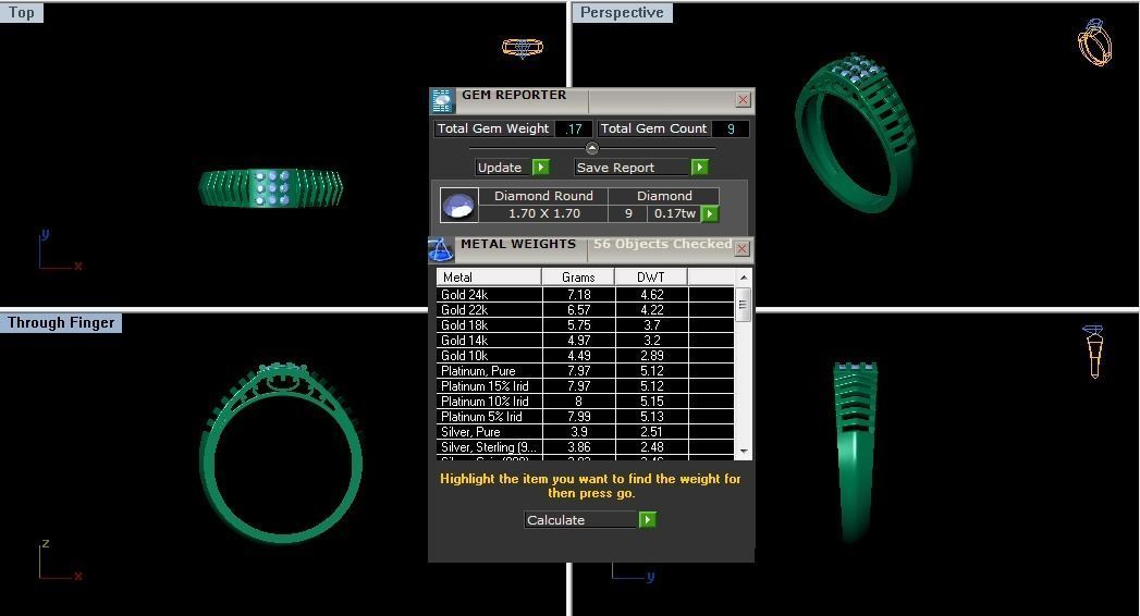 Solitaire Wedding Engagement Men Ring 3D print model_3