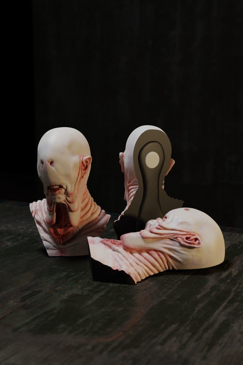 PALE MAN magnet bust 3d print  from Pans Labyrinth movie  3D print model_3