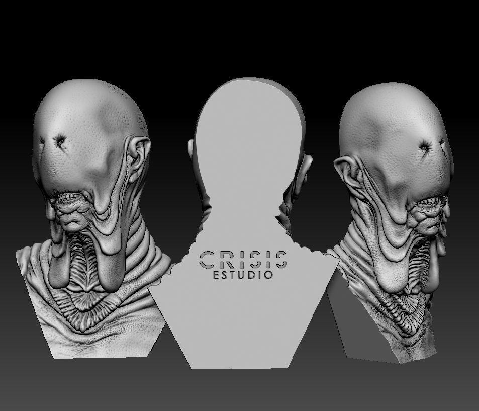 PALE MAN magnet bust 3d print  from Pans Labyrinth movie  3D print model_1