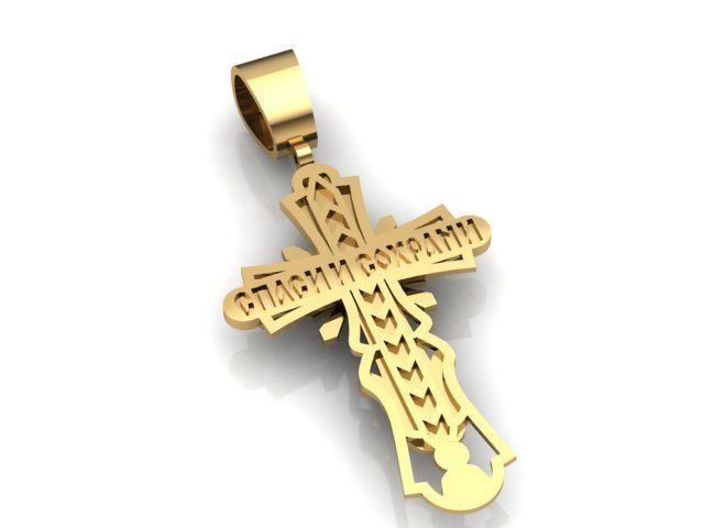Cross with Jesus 3D print model_2