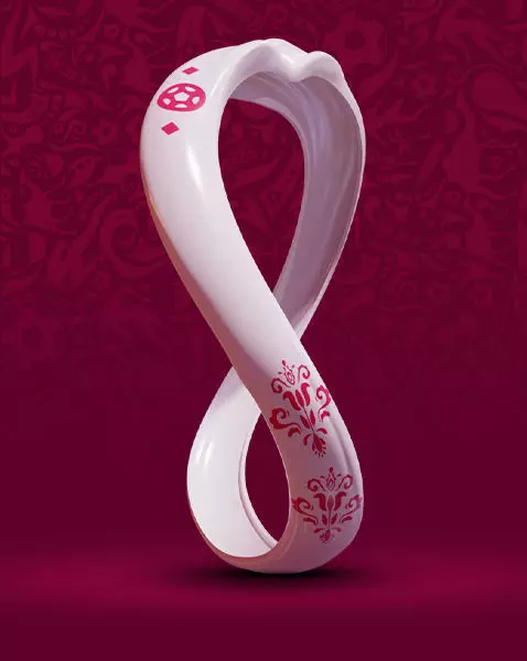 FIFA World Cup 2022 Logo and Trophy Qatar Hight Quality 3D model 3D model