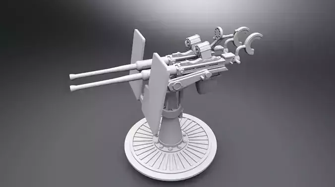 Dual Oerlikon Scale model 3D print model