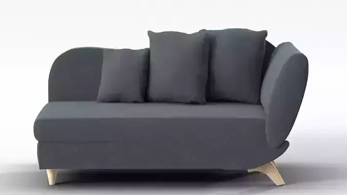  Meri BELIMA Chaise longue gris 