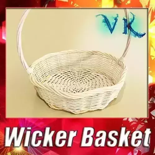 Wicker Basket 3D model