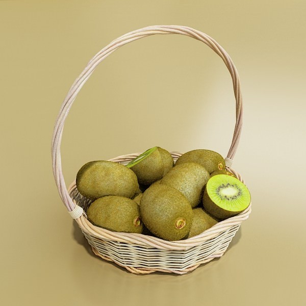 Wicker Basket 3D model_12