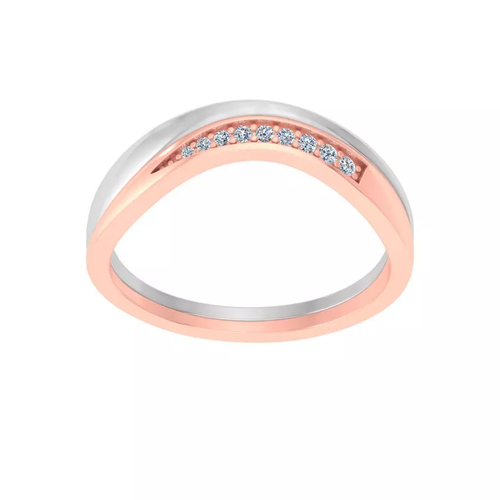 Women Band Ring 3DM STL OBJ FBX Render Details 3D print model_0