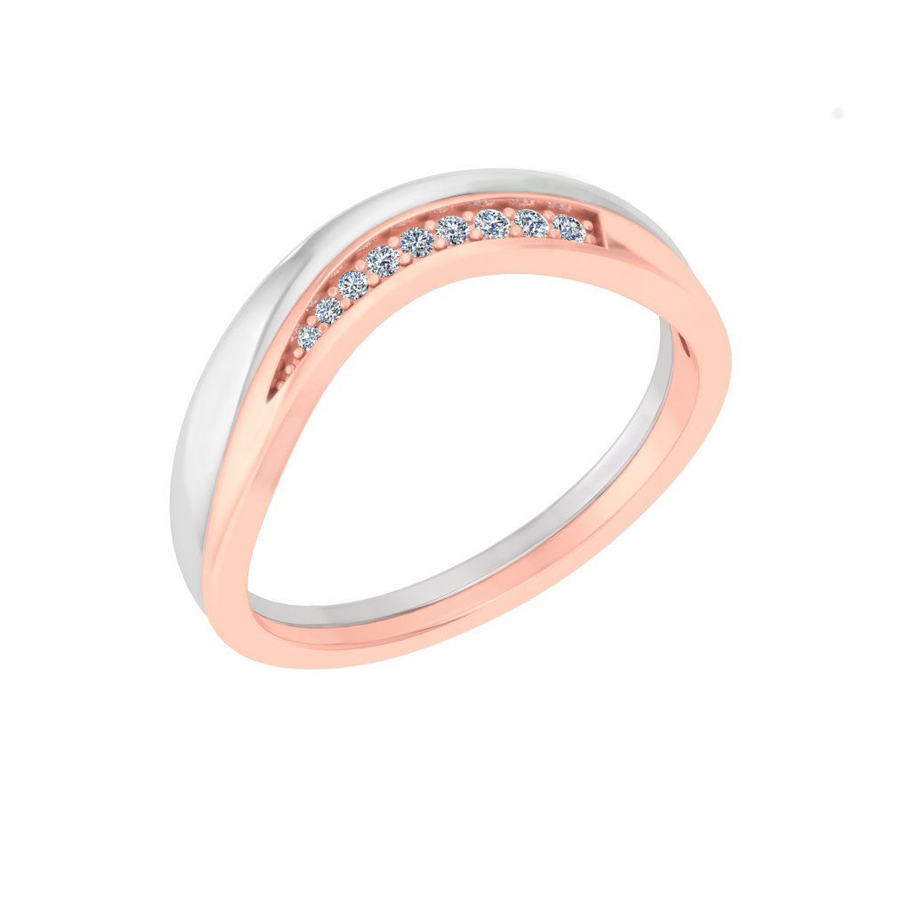 Women Band Ring 3DM STL OBJ FBX Render Details 3D print model_3