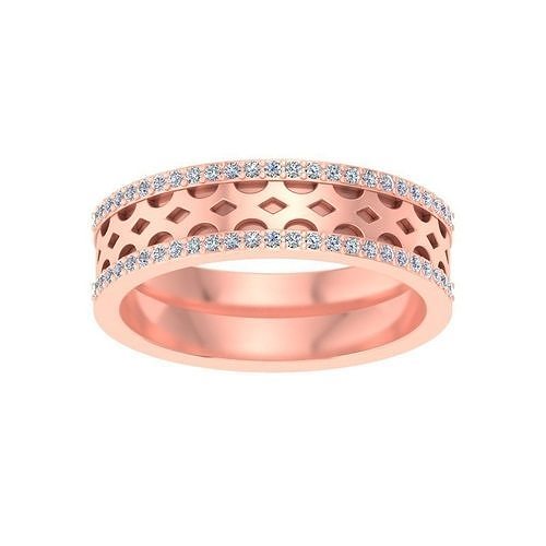 Wedding Engagement Women Etarnaty Band Ring 3D print model