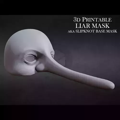 3D PRINTABLE LIAR MASK - aka SLIPKNOT BASE MASK 3D print model
