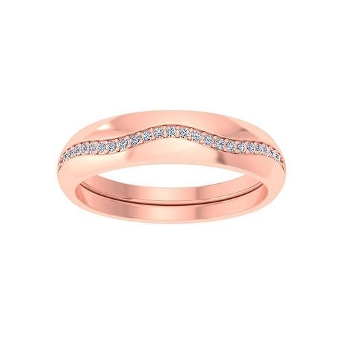 Wedding Engagement Women Etarnaty Band Ring 3D print model
