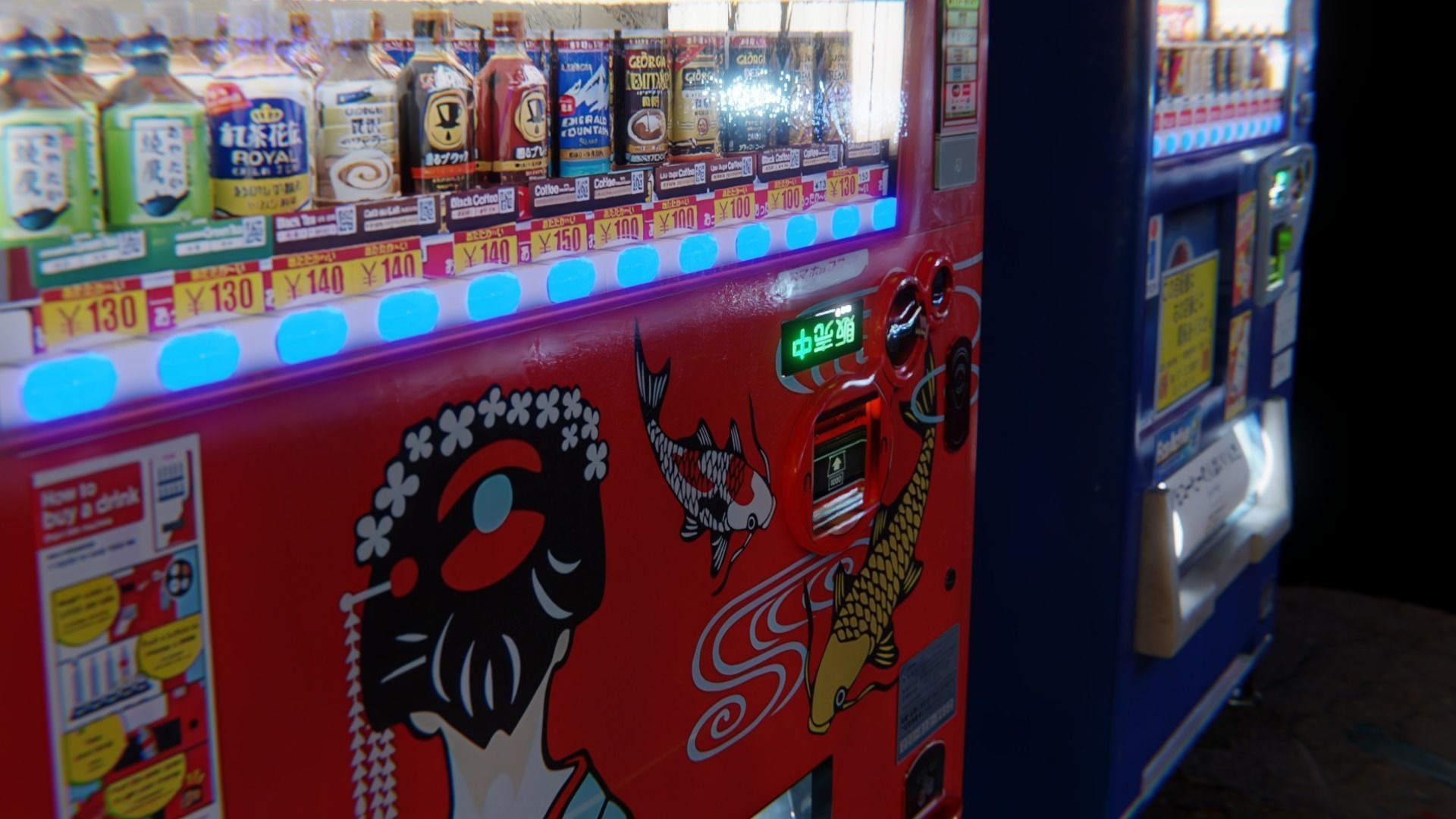 vending machines japanese Low-poly 3D model_3