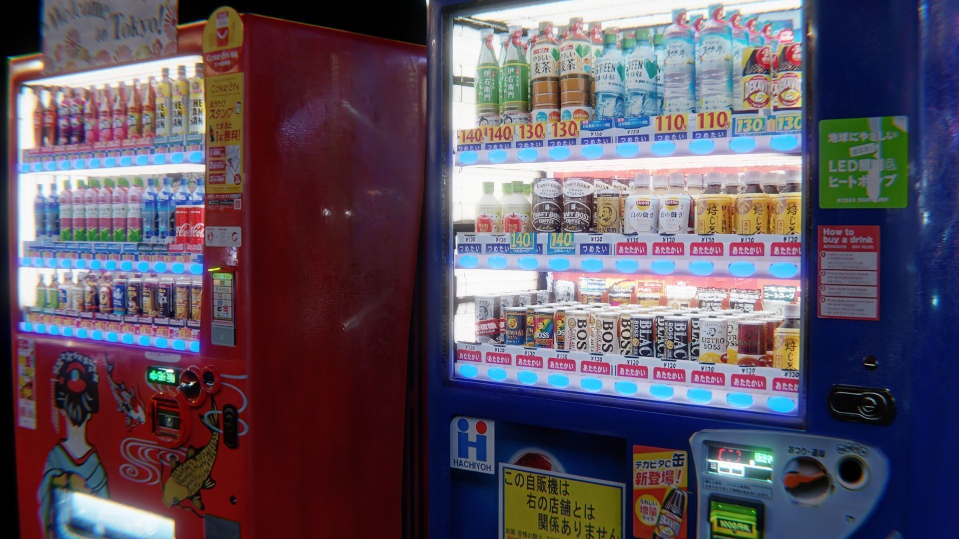 vending machines japanese Low-poly 3D model_6