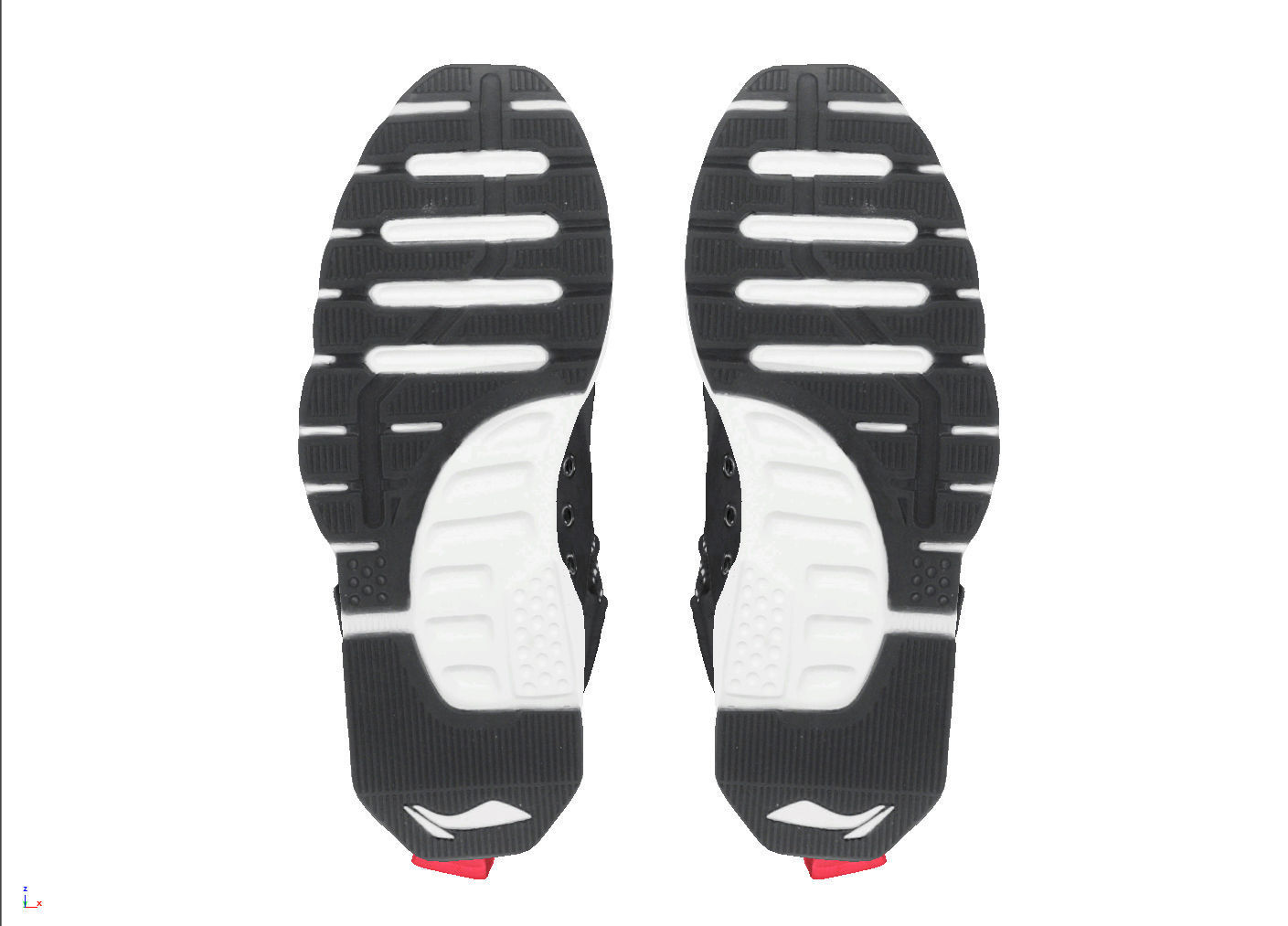 Cyberpunk fashion sneaker 10 Urban Techwear scifi future shoes Low-poly 3D model_4