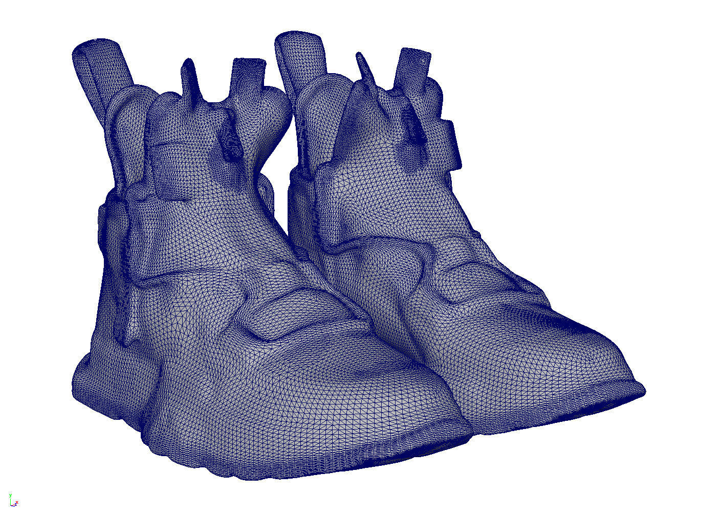 Cyberpunk fashion sneaker 10 Urban Techwear scifi future shoes Low-poly 3D model_7