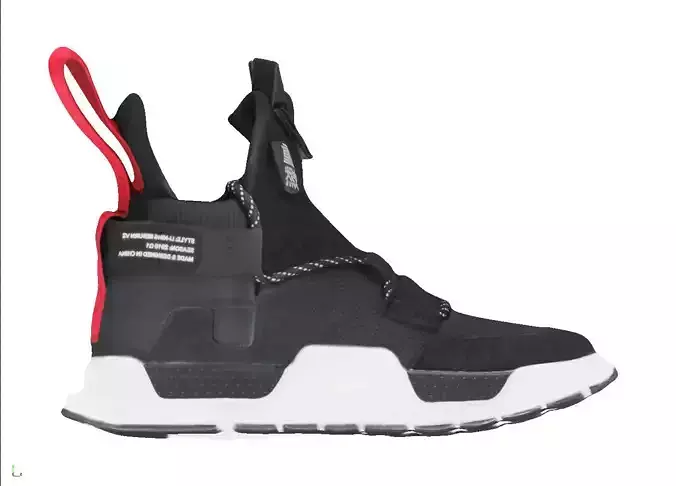 Cyberpunk fashion sneaker 10 Urban Techwear scifi future shoes Low-poly 3D model
