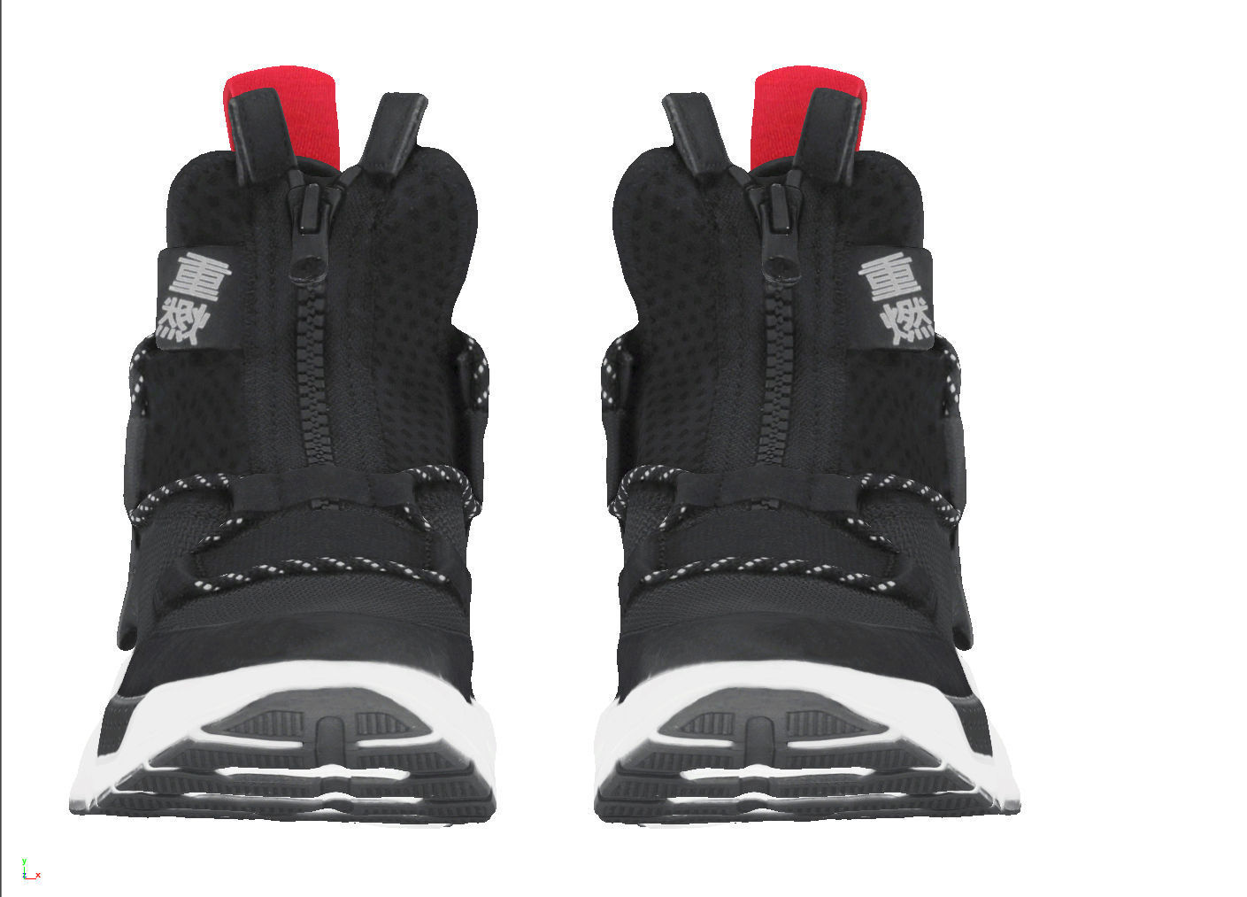 Cyberpunk fashion sneaker 10 Urban Techwear scifi future shoes Low-poly 3D model_5