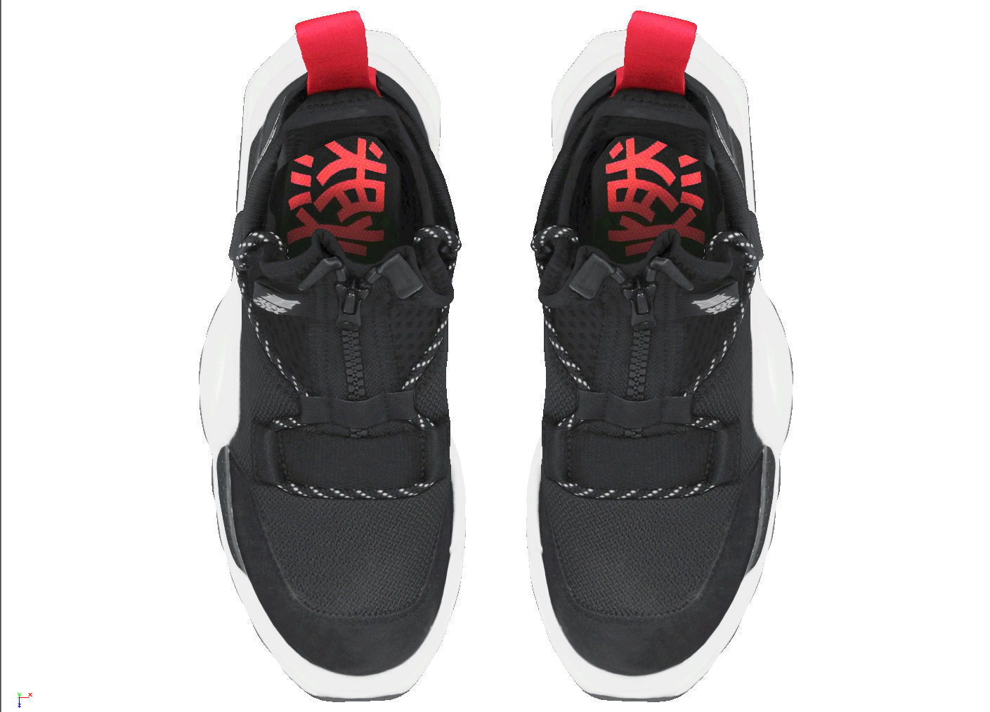 Cyberpunk fashion sneaker 10 Urban Techwear scifi future shoes Low-poly 3D model_2