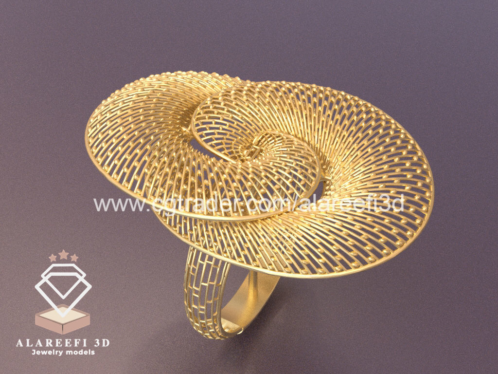 Set of 6 Ultra Vision Rings- set 003 3D print model_4