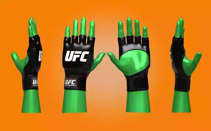 UFC Boxing Gloves 3d Model 3D model