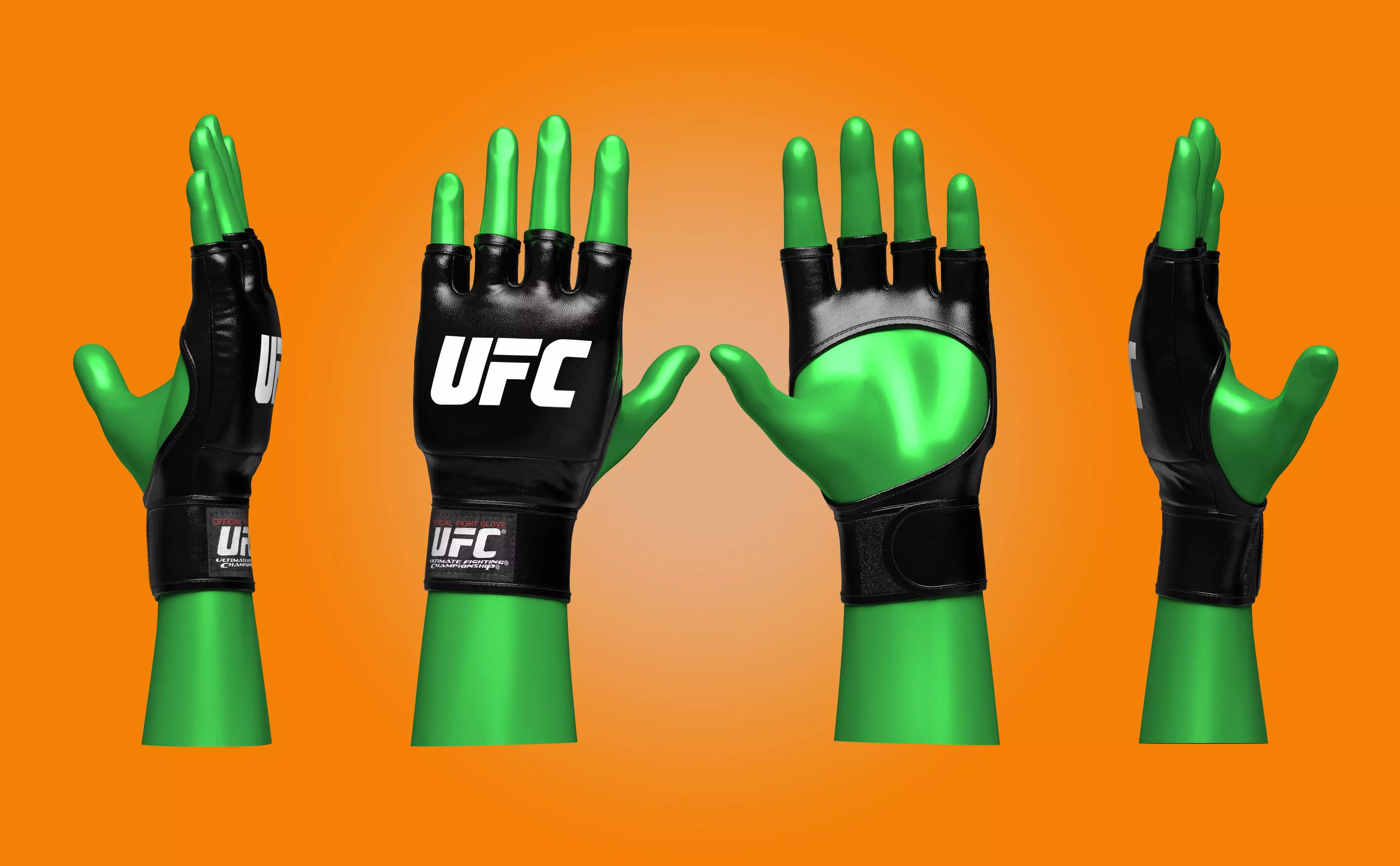 UFC Boxing Gloves 3d Model 3D model_0