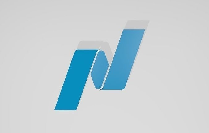 Nasdaq logo 3D model