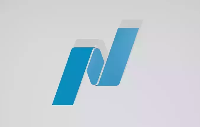 Nasdaq logo 3D model