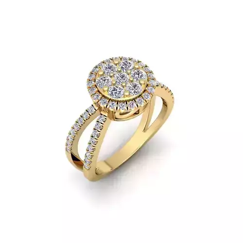 Halo and Split Shank 3d Model and Render Detail