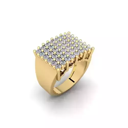 Mens Ring 3d Model and Render Detail 