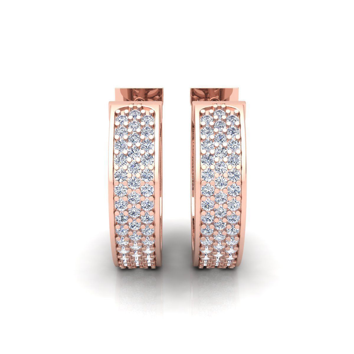 Hoop Earring 3d Model and Render 3D print model_11