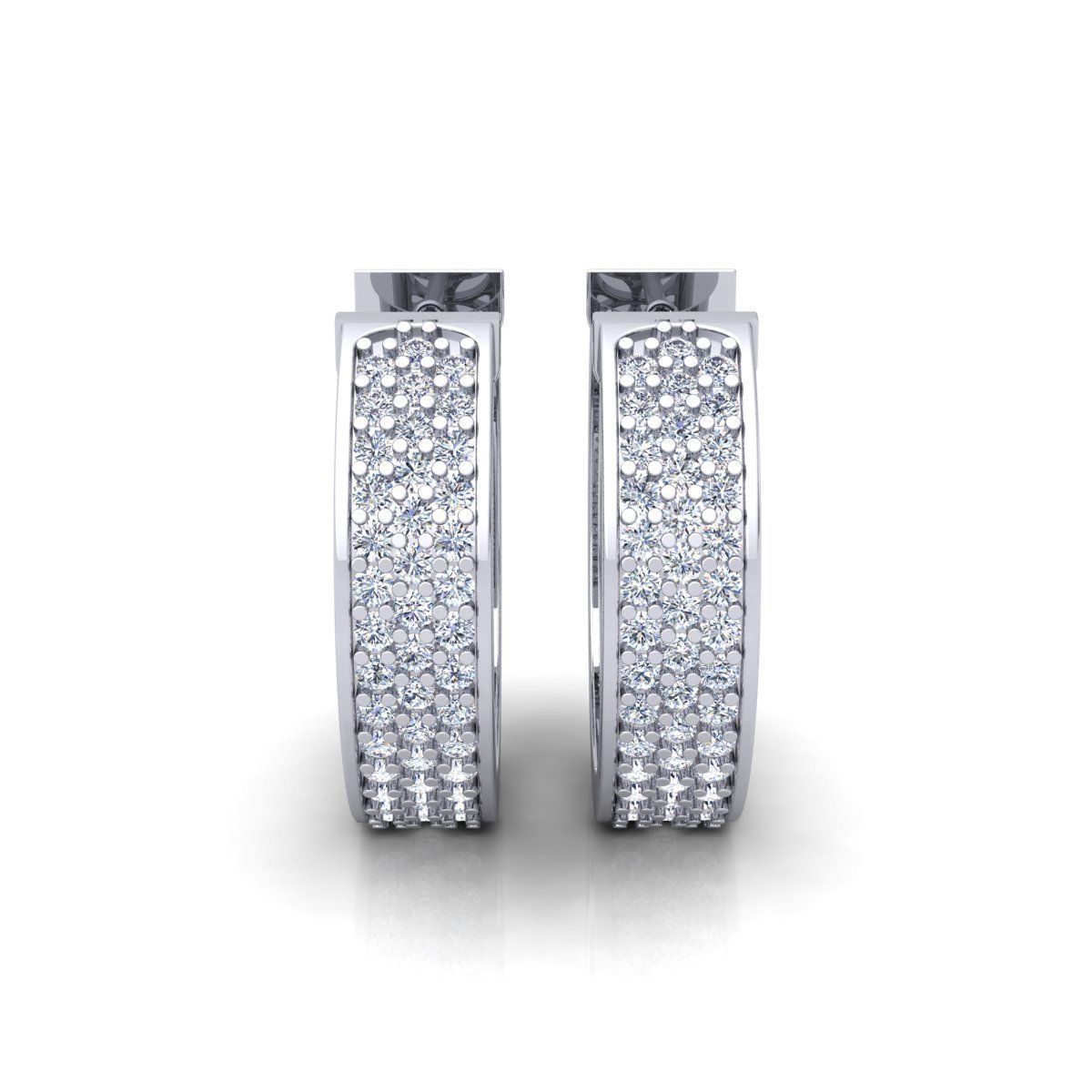 Hoop Earring 3d Model and Render 3D print model_7