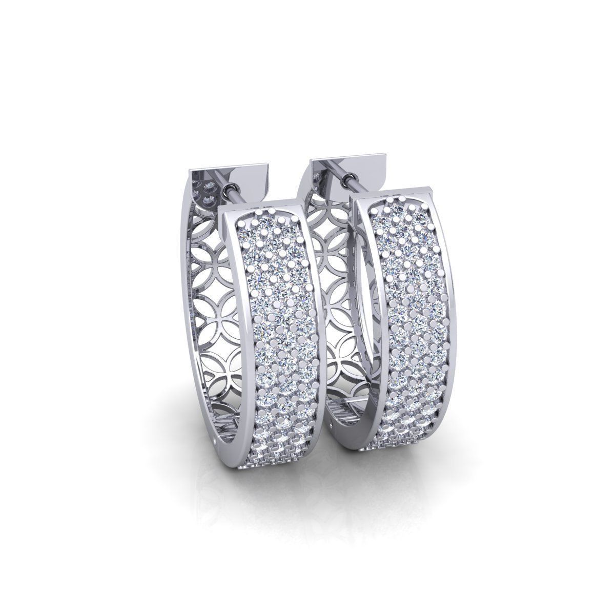 Hoop Earring 3d Model and Render 3D print model_1