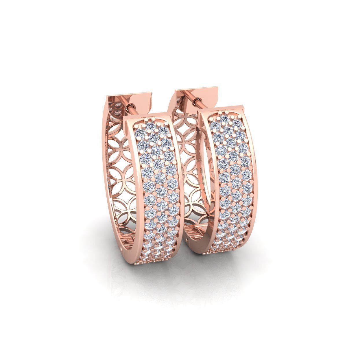 Hoop Earring 3d Model and Render 3D print model_10