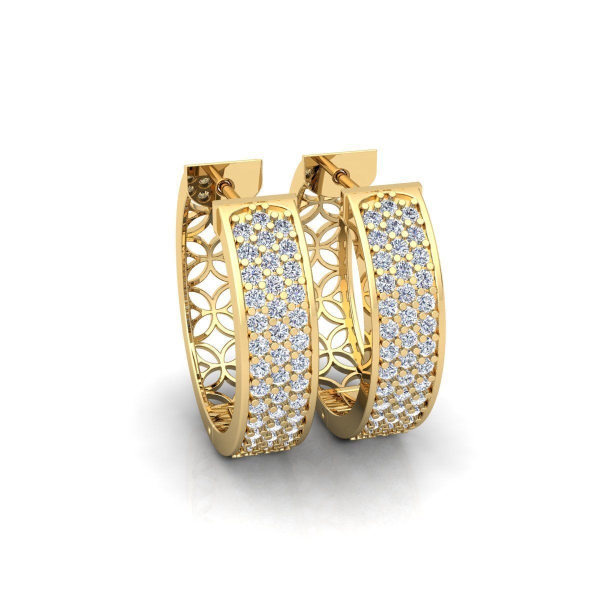 Hoop Earring 3d Model and Render 3D print model_8