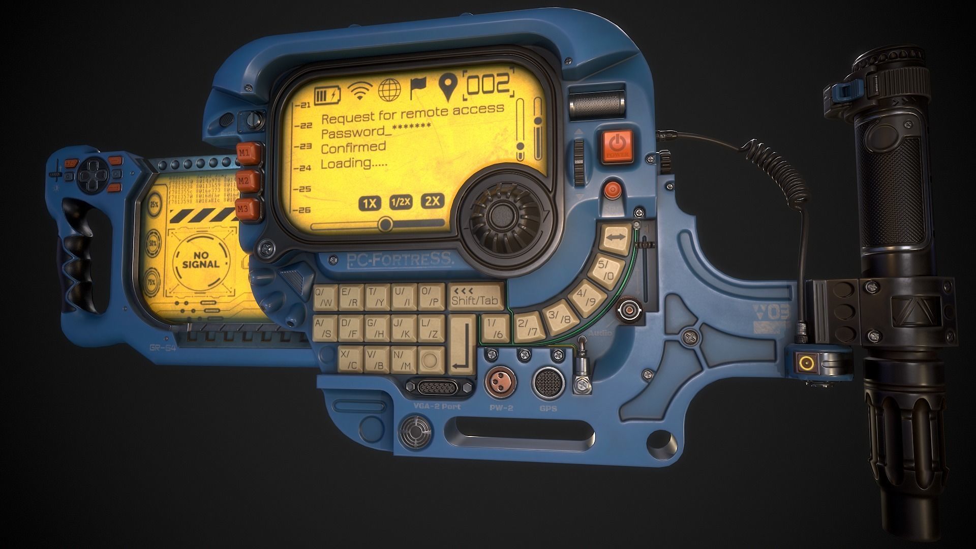 Portable Console Low-poly 3D model_9